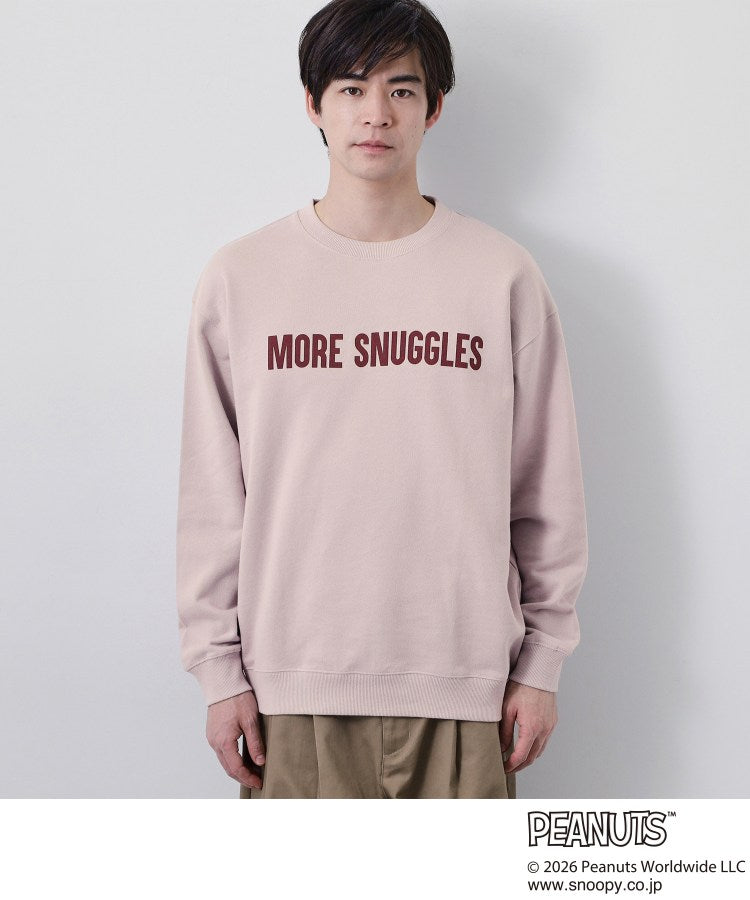 ザ ショップ ティーケー(メンズ) THE SHOP TK(Men) PEANUTS ／ ピーナッツ スヌーピー ミニ裏毛スウェット （ネイビー(094)） ネイビー(094)