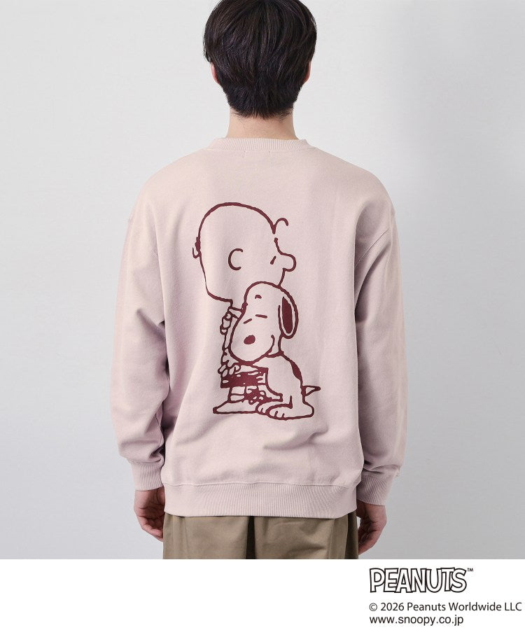 ザ ショップ ティーケー(メンズ) THE SHOP TK(Men) PEANUTS ／ ピーナッツ スヌーピー ミニ裏毛スウェット （ネイビー(094)） ネイビー(094)