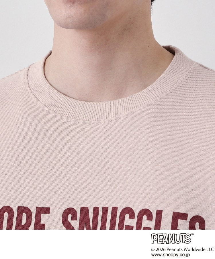 ザ ショップ ティーケー(メンズ) THE SHOP TK(Men) PEANUTS ／ ピーナッツ スヌーピー ミニ裏毛スウェット （ネイビー(094)） ネイビー(094)