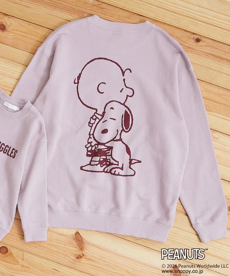 ザ ショップ ティーケー(メンズ) THE SHOP TK(Men) PEANUTS ／ ピーナッツ スヌーピー ミニ裏毛スウェット （ピンク(071)） ピンク(071)