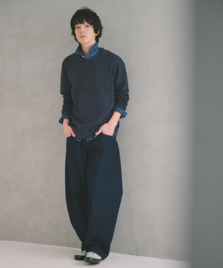 ザ ショップ ティーケー(メンズ) THE SHOP TK(Men) ジャガードリンクススウエット （ネイビー(094)） ネイビー(094)