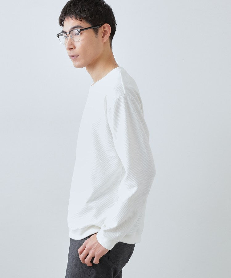 ザ ショップ ティーケー(メンズ) THE SHOP TK(Men) ジャガードリンクススウエット （ネイビー(094)） ネイビー(094)