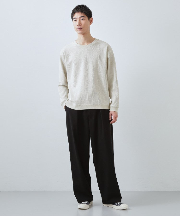 ザ ショップ ティーケー(メンズ) THE SHOP TK(Men) ジャガードリンクススウエット （ネイビー(094)） ネイビー(094)