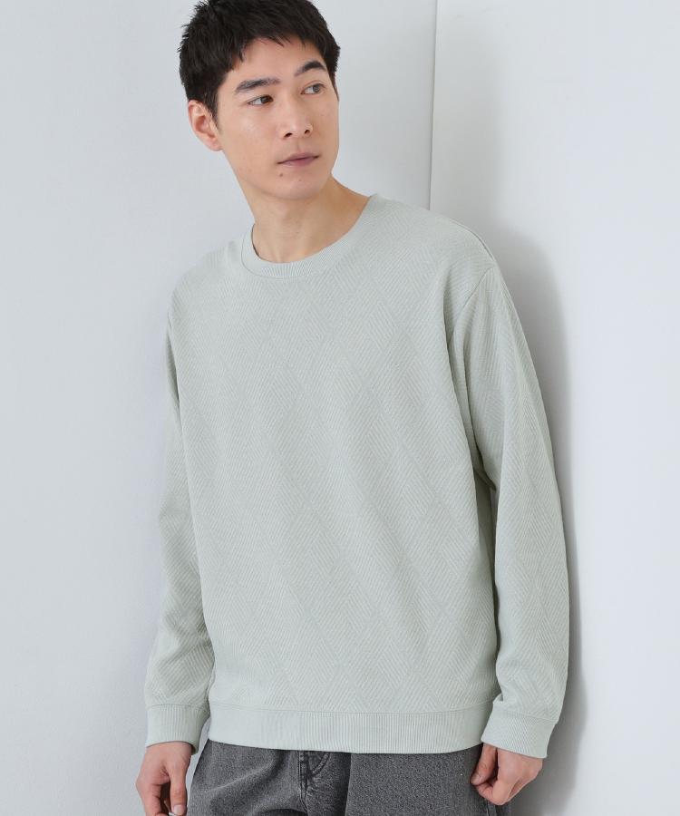 ザ ショップ ティーケー(メンズ) THE SHOP TK(Men) ジャガードリンクススウエット （ネイビー(094)） ネイビー(094)