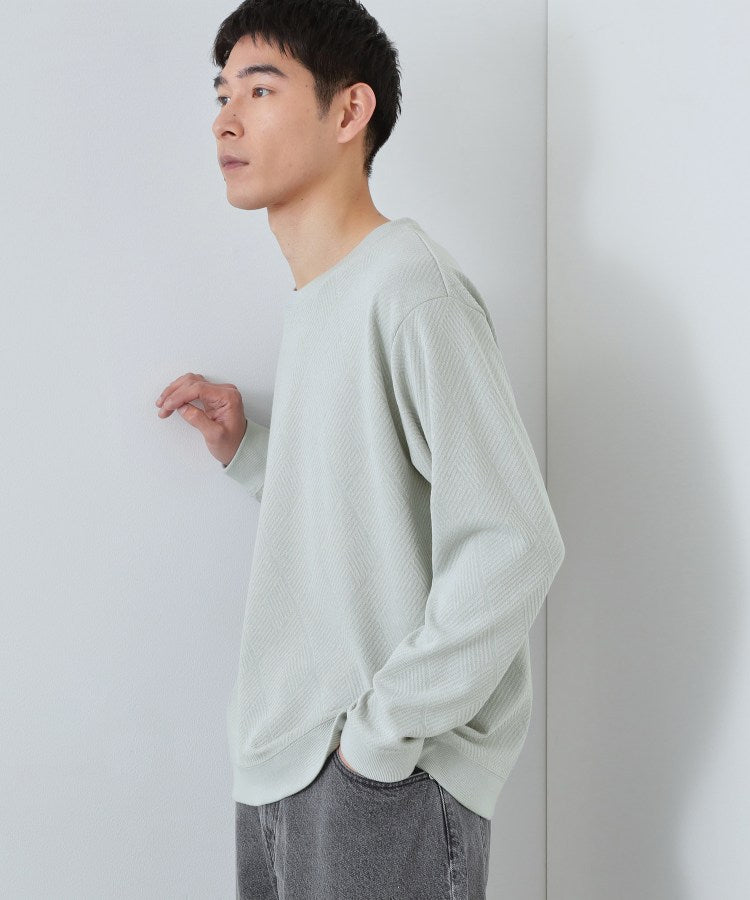 ザ ショップ ティーケー(メンズ) THE SHOP TK(Men) ジャガードリンクススウエット （ネイビー(094)） ネイビー(094)