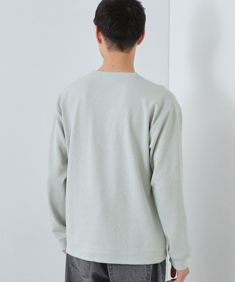 ザ ショップ ティーケー(メンズ) THE SHOP TK(Men) ジャガードリンクススウエット （ネイビー(094)） ネイビー(094)
