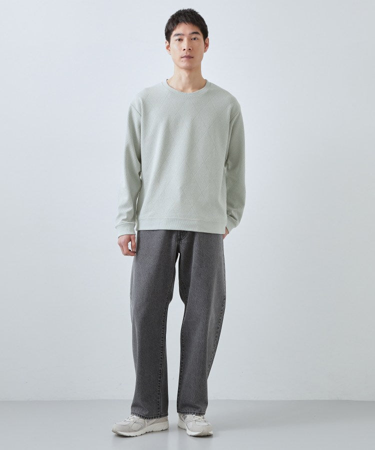 ザ ショップ ティーケー(メンズ) THE SHOP TK(Men) ジャガードリンクススウエット （ネイビー(094)） ネイビー(094)