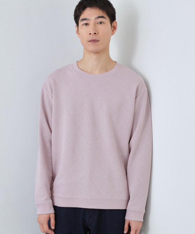 ザ ショップ ティーケー(メンズ) THE SHOP TK(Men) ジャガードリンクススウエット （ネイビー(094)） ネイビー(094)