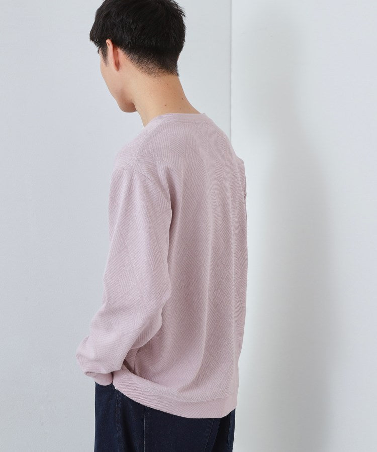ザ ショップ ティーケー(メンズ) THE SHOP TK(Men) ジャガードリンクススウエット （ネイビー(094)） ネイビー(094)