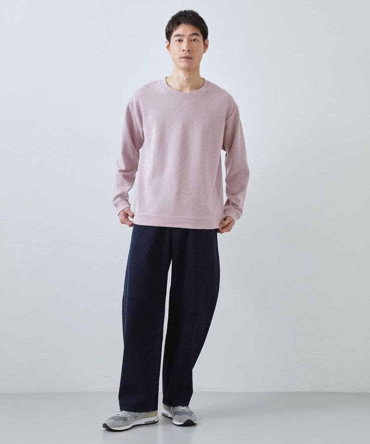ザ ショップ ティーケー(メンズ) THE SHOP TK(Men) ジャガードリンクススウエット （ネイビー(094)） ネイビー(094)