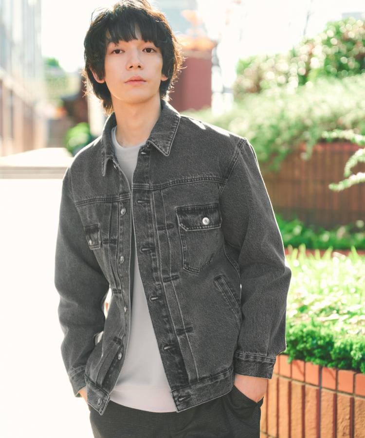 ザ ショップ ティーケー(メンズ) THE SHOP TK(Men) デニムGジャン （ブラック(019)） ブラック(019)