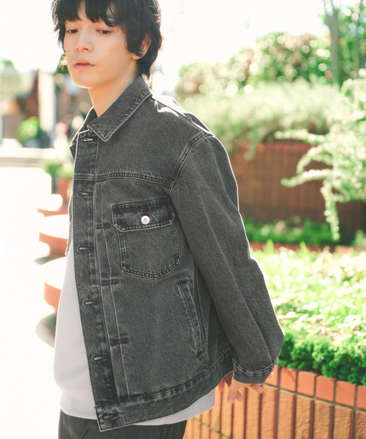 ザ ショップ ティーケー(メンズ) THE SHOP TK(Men) デニムGジャン （ブラック(019)） ブラック(019)