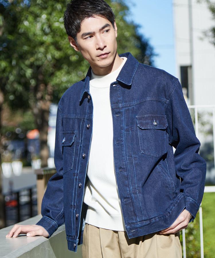 ザ ショップ ティーケー(メンズ) THE SHOP TK(Men) デニムGジャン （ブラック(019)） ブラック(019)