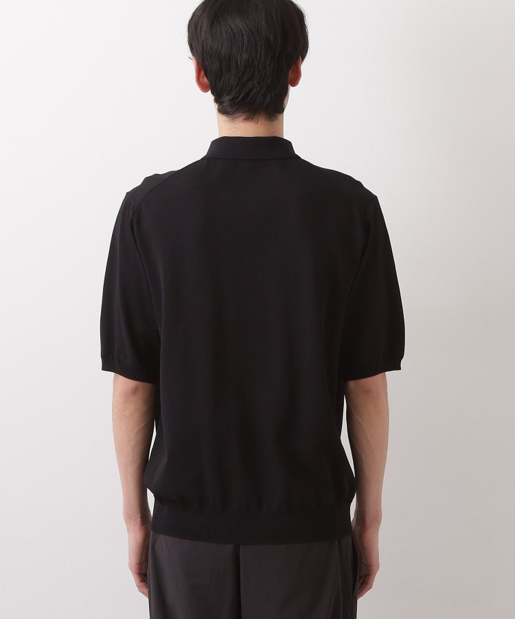 ザ ショップ ティーケー(メンズ) THE SHOP TK(Men) 《KURO》半袖ニットポロシャツ （ブラック(019)） ブラック(019)