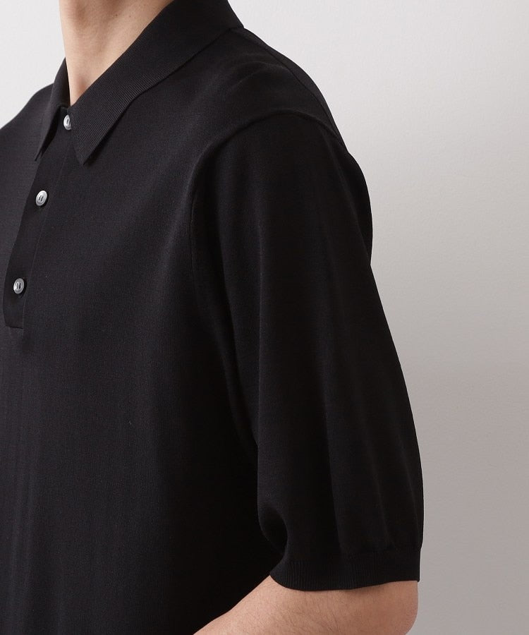 ザ ショップ ティーケー(メンズ) THE SHOP TK(Men) 《KURO》半袖ニットポロシャツ （ブラック(019)） ブラック(019)