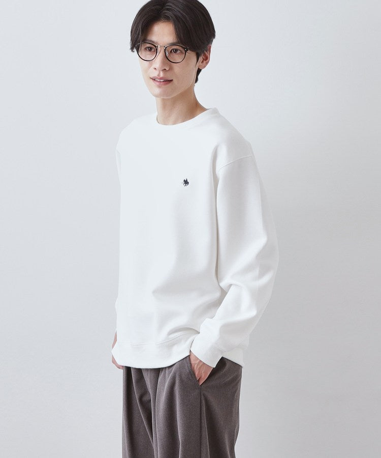 ザ ショップ ティーケー(メンズ) THE SHOP TK(Men) POLO BCS ダンボールスウェット （ライトグレー(011)） ライトグレー(011)