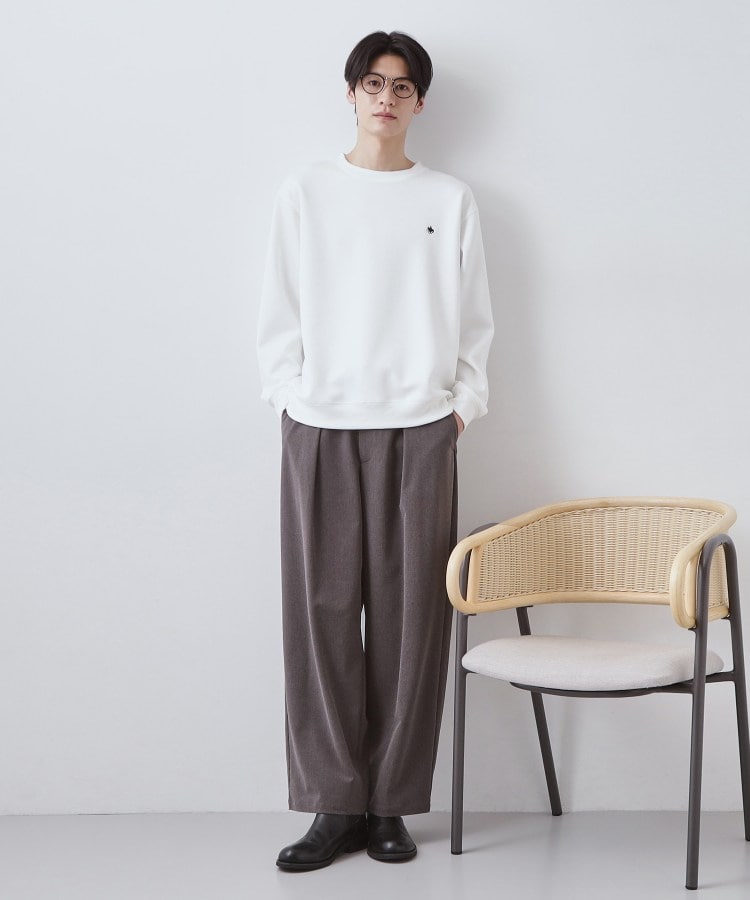 ザ ショップ ティーケー(メンズ) THE SHOP TK(Men) POLO BCS ダンボールスウェット （ライトグレー(011)） ライトグレー(011)