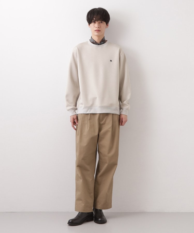 ザ ショップ ティーケー(メンズ) THE SHOP TK(Men) POLO BCS ダンボールスウェット （ライトグレー(011)） ライトグレー(011)