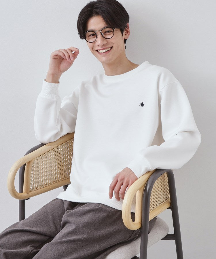 ザ ショップ ティーケー(メンズ) THE SHOP TK(Men) POLO BCS ダンボールスウェット （ライトグレー(011)） ライトグレー(011)