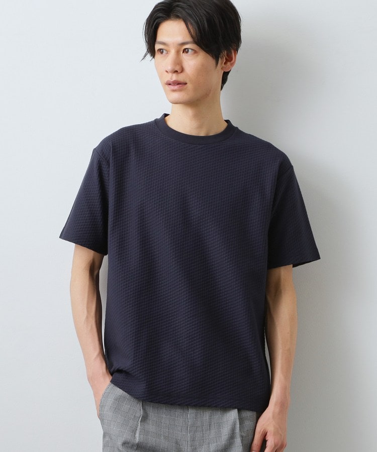 ザ ショップ ティーケー(メンズ) THE SHOP TK(Men) ハニカムリンクス S／S （ネイビー(094)） ネイビー(094)