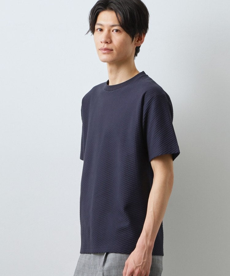 ザ ショップ ティーケー(メンズ) THE SHOP TK(Men) ハニカムリンクス S／S （ネイビー(094)） ネイビー(094)