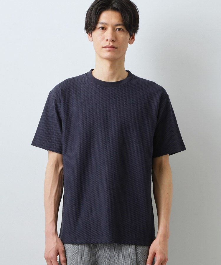 ザ ショップ ティーケー(メンズ) THE SHOP TK(Men) ハニカムリンクス S／S （ネイビー(094)） ネイビー(094)