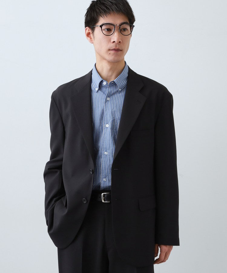 ザ ショップ ティーケー(メンズ) THE SHOP TK(Men) AVANT LINO リラックスジャケット セットアップ可／洗濯機OK （ブラック(019)） ブラック(019)