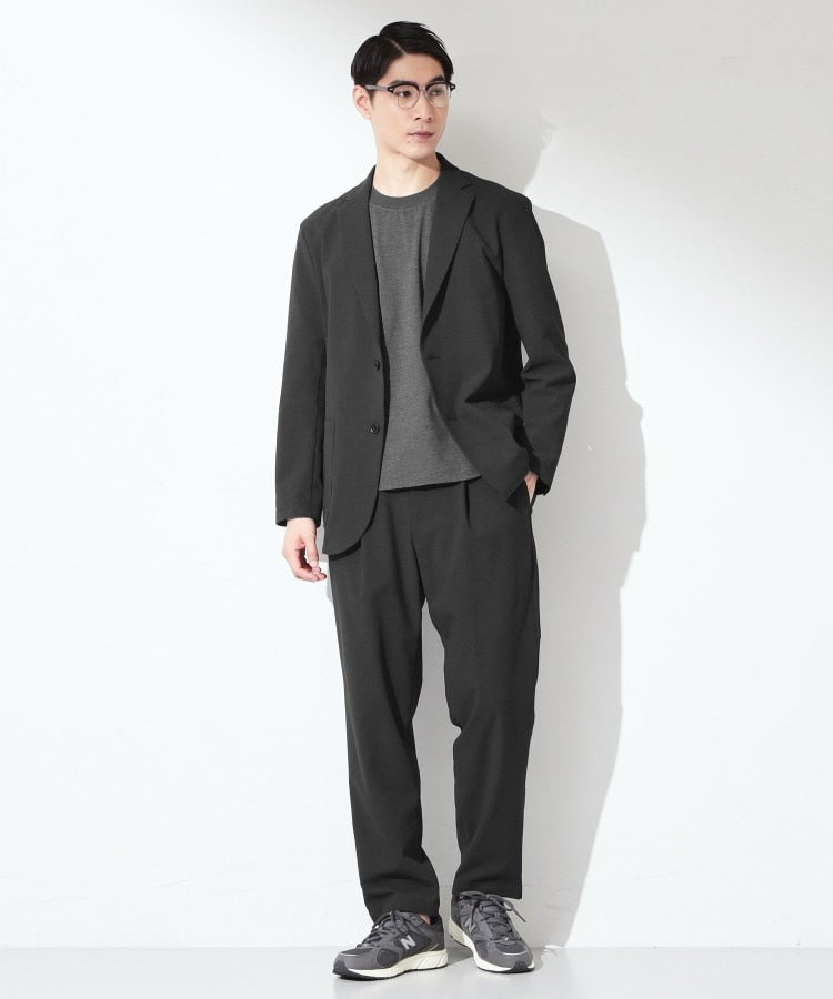 ザ ショップ ティーケー(メンズ) THE SHOP TK(Men) マイクロ シアサッカー ジャケット 洗濯機OK／セットアップ可 （ネイビー(094)） ネイビー(094)