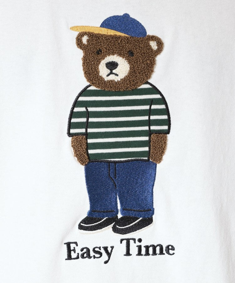 ザ ショップ ティーケー(メンズ) THE SHOP TK(Men) クマ サガラ刺繍 半袖Tシャツ 【洗濯機OK】 （ネイビー(394)） ネイビー(394)