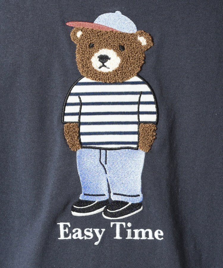 ザ ショップ ティーケー(メンズ) THE SHOP TK(Men) クマ サガラ刺繍 半袖Tシャツ 【洗濯機OK】 （ネイビー(394)） ネイビー(394)