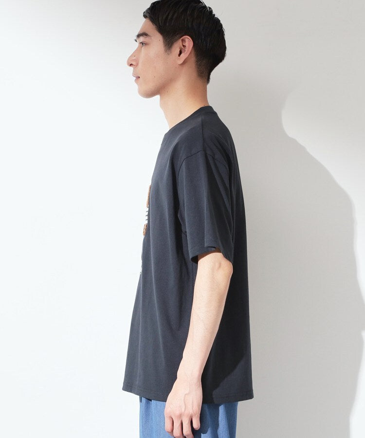 ザ ショップ ティーケー(メンズ) THE SHOP TK(Men) クマ サガラ刺繍 半袖Tシャツ 【洗濯機OK】 （ネイビー(394)） ネイビー(394)