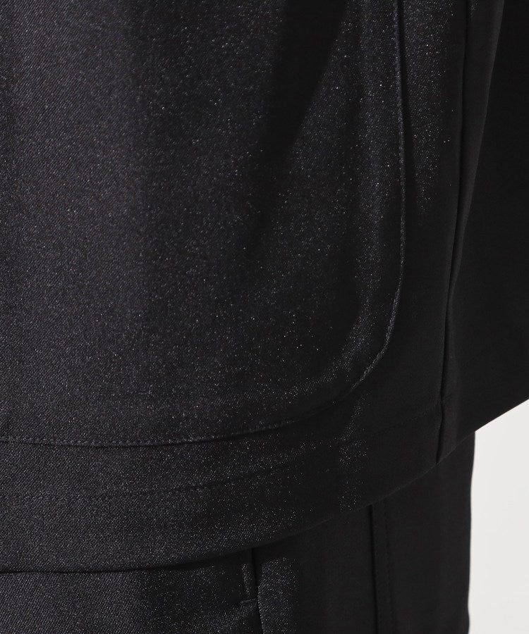 ザ ショップ ティーケー(メンズ) THE SHOP TK(Men) リラックスワイド 5分袖ジャケット セットアップ可／洗濯機OK （ブラック(019)） ブラック(019)