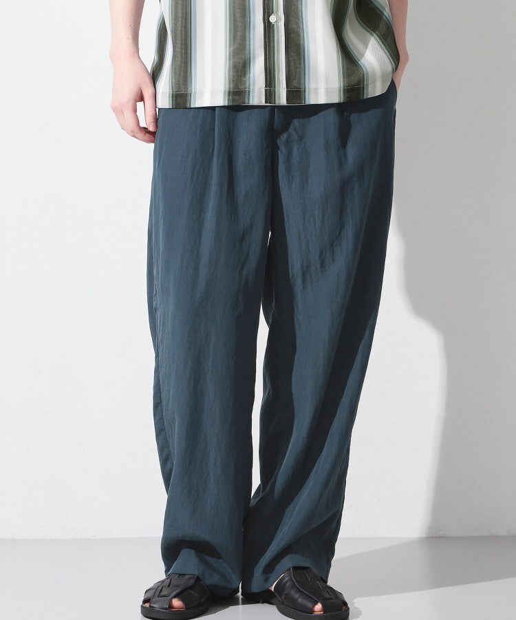 ザ ショップ ティーケー(メンズ) THE SHOP TK(Men) ナイロン混 ワイドイージーパンツ 接触冷感 （ネイビー(094)） ネイビー(094)