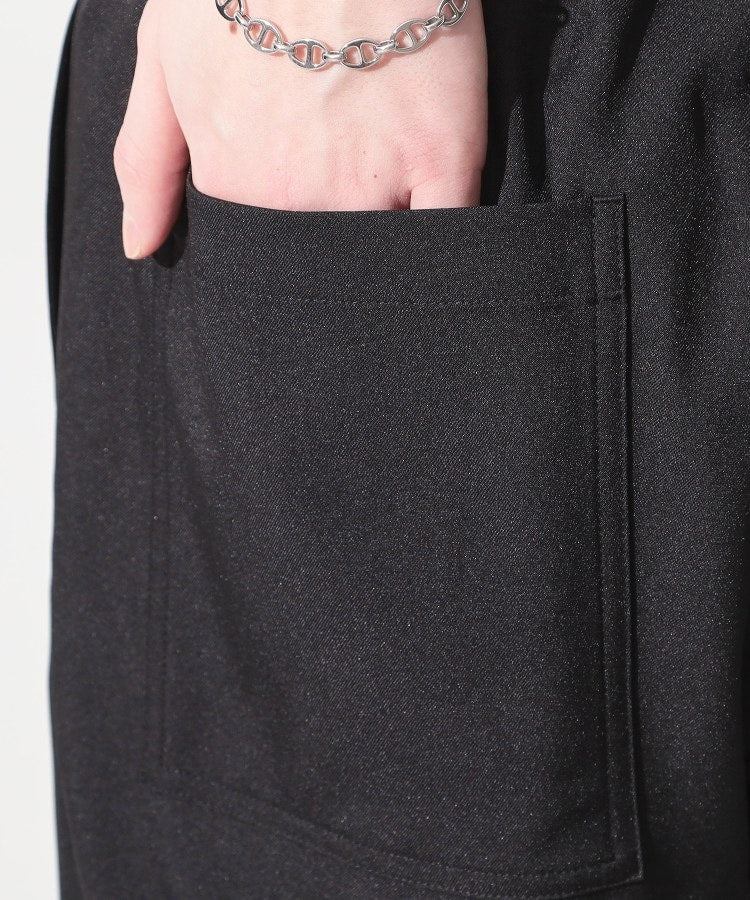 ザ ショップ ティーケー(メンズ) THE SHOP TK(Men) リラックスワイドショーツ セットアップ可 （ブラック(019)） ブラック(019)