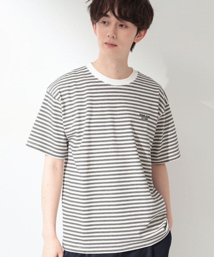 ザ ショップ ティーケー(メンズ) THE SHOP TK(Men) COOLボーダー 半袖Tシャツ 接触冷感／洗濯機OK （ブラック(319)） ブラック(319)