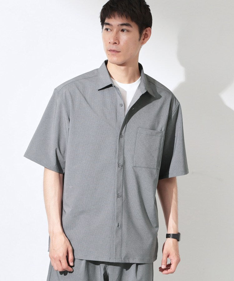 ザ ショップ ティーケー(メンズ) THE SHOP TK(Men) クールウェザー 半袖シャツ 接触冷感／吸水速乾／洗濯機OK （ライトベージュ(051)） ライトベージュ(051)