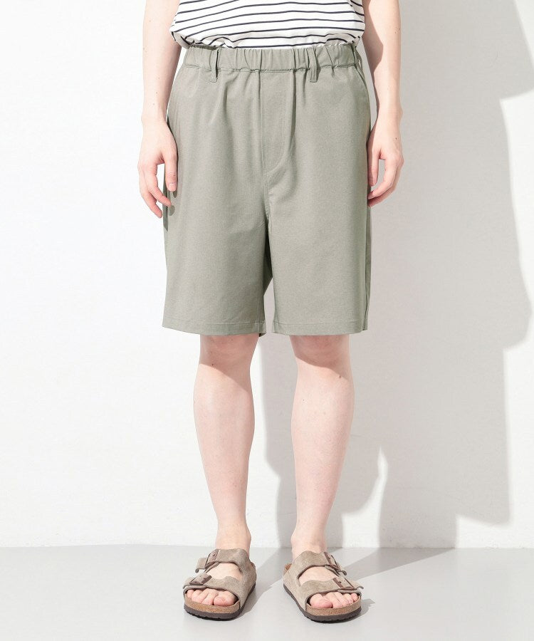 ザ ショップ ティーケー(メンズ) THE SHOP TK(Men) クールウェザー リラックス イージーショートパンツ 接触冷感／吸水速乾／洗濯機OK／ベルト要らず （ライトベージュ(051)） ライトベージュ(051)