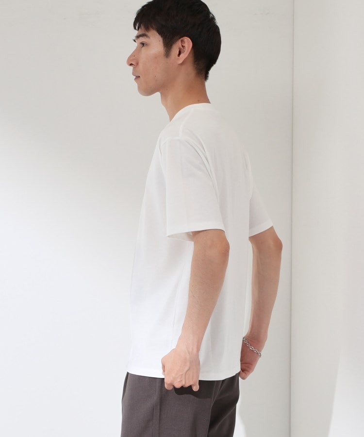 ザ ショップ ティーケー(メンズ) THE SHOP TK(Men) COOLロゴ半袖Tシャツ 接触冷感／洗濯機OK （オフホワイト(003)） オフホワイト(003)