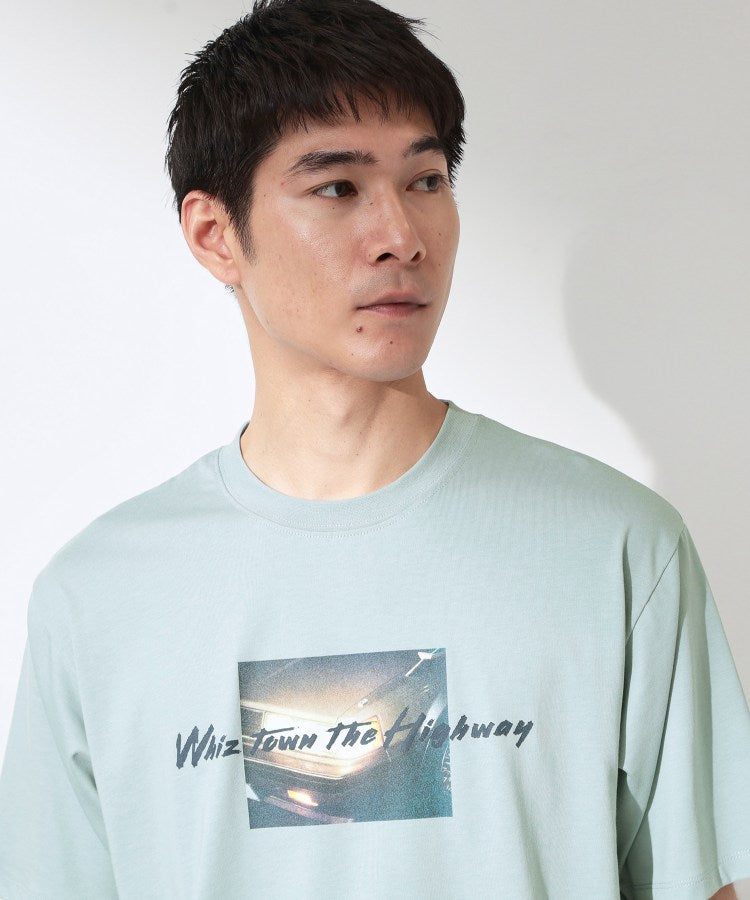 ザ ショップ ティーケー(メンズ) THE SHOP TK(Men) COOLフォト半袖Tシャツ 接触冷感／洗濯機OK （オフホワイト(003)） オフホワイト(003)