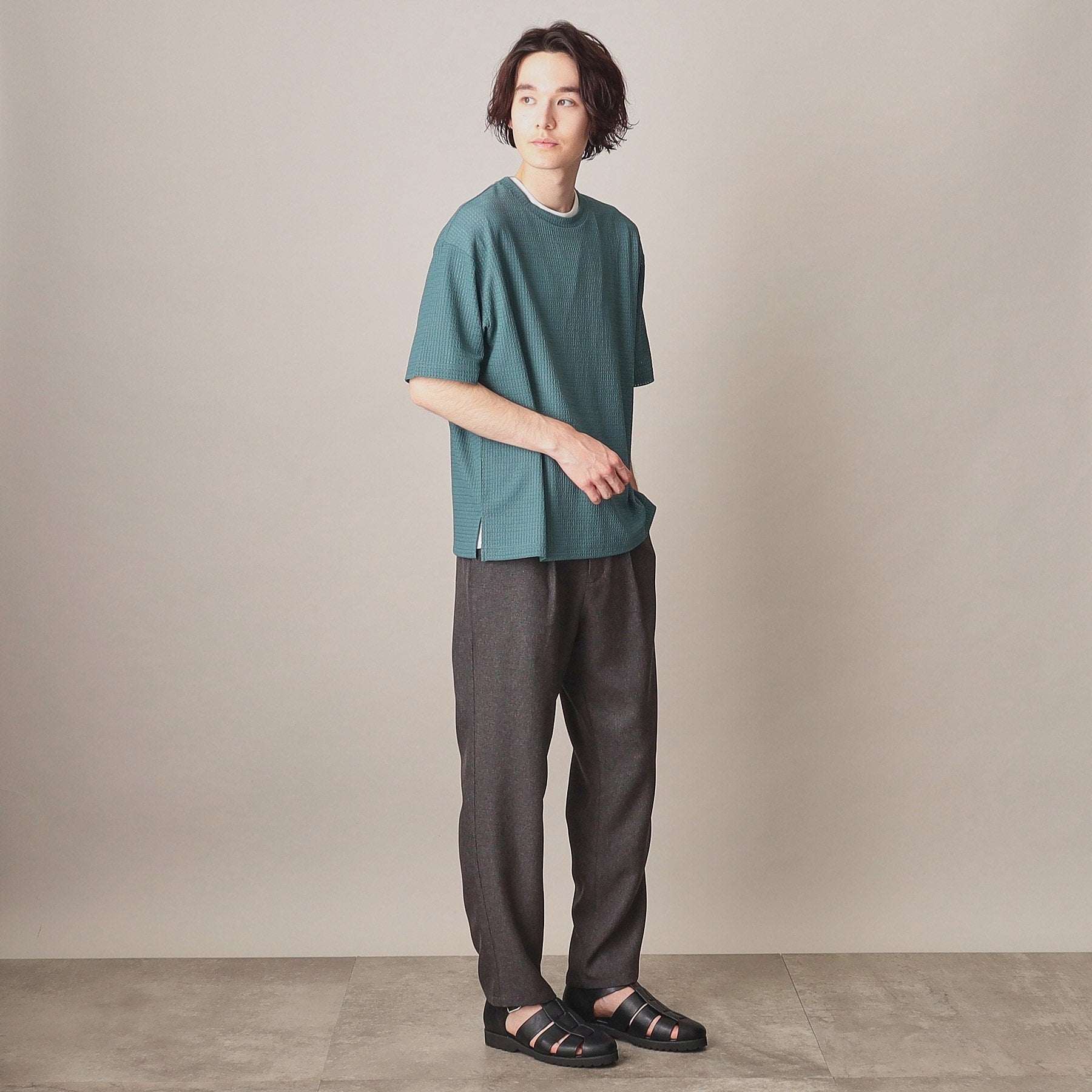 ザ ショップ ティーケー THE SHOP TK 【インナーセットアイテム】シアージャガードアンサンブルTシャツ