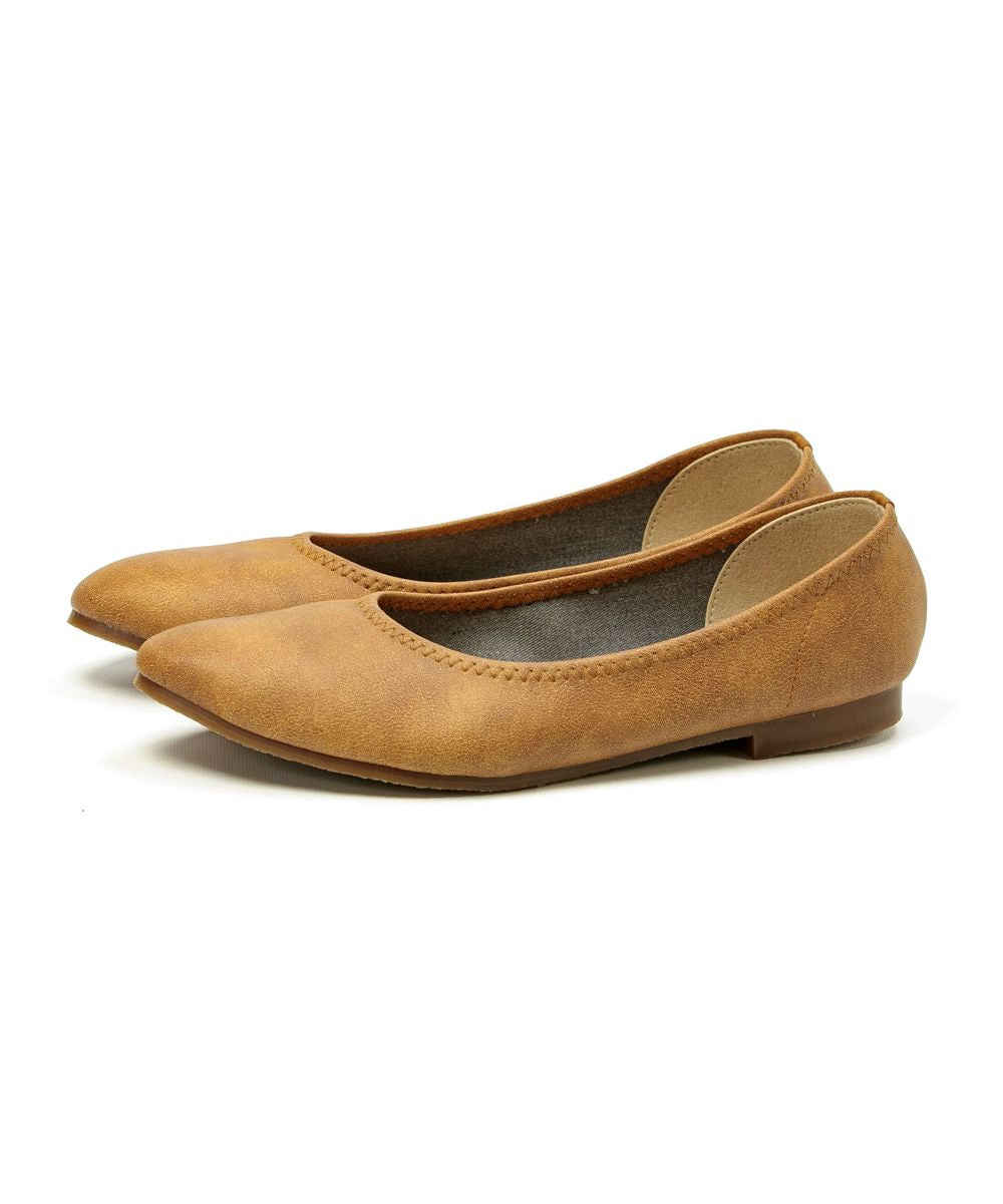 Foot Place FOOT PLACE Women's Pumps Flat Shoes Low Heel Casual Made in Japan O.G.A OGA Almond Toe TC-8511