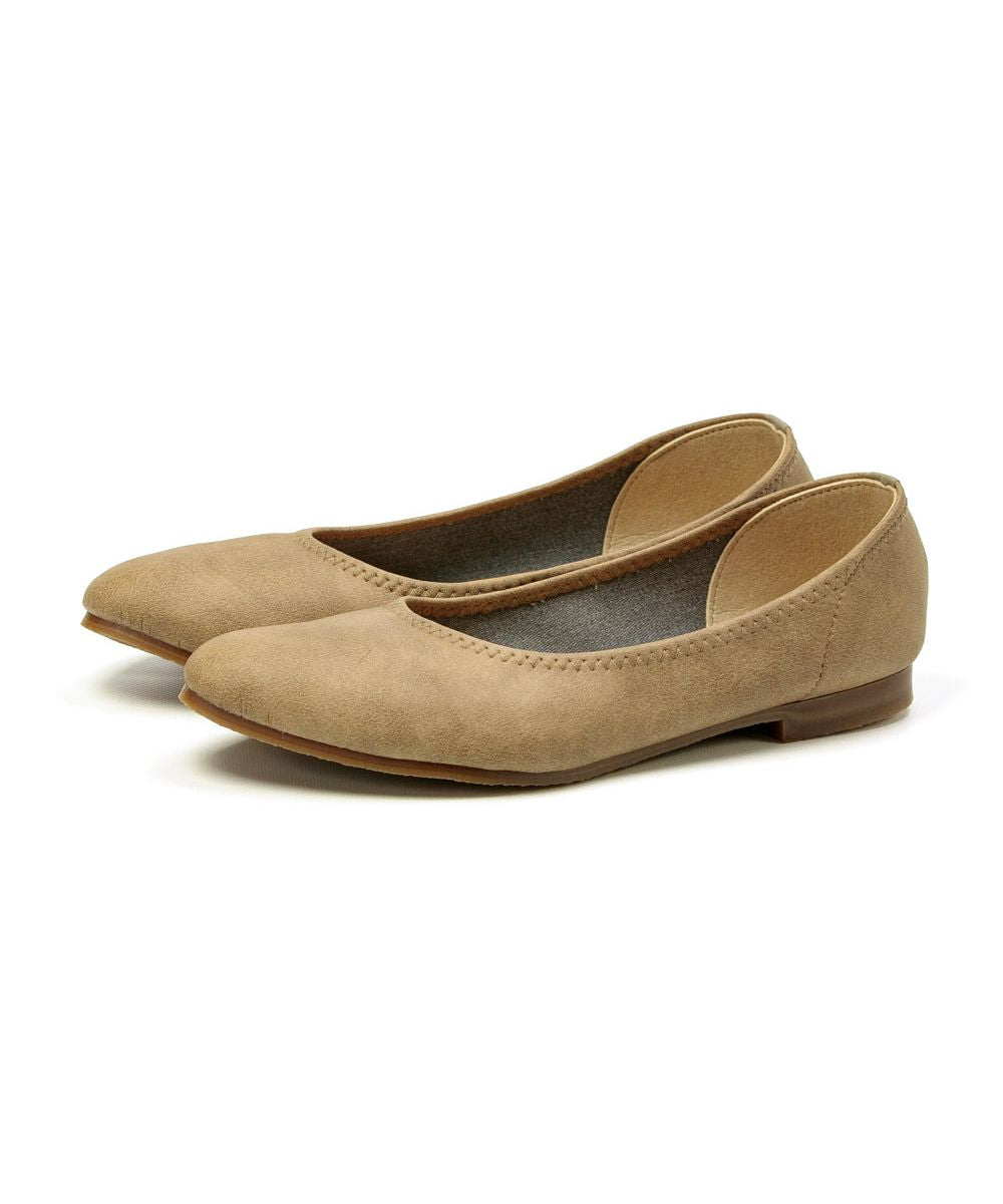 Foot Place FOOT PLACE Women's Pumps Flat Shoes Low Heel Casual Made in Japan O.G.A OGA Almond Toe TC-8511