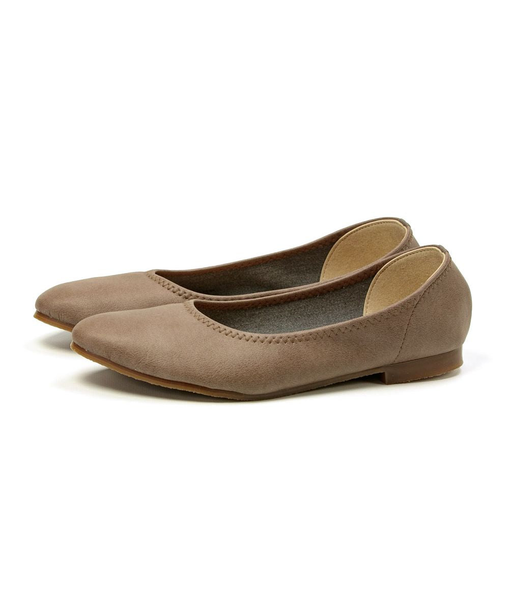 Foot Place FOOT PLACE Women's Pumps Flat Shoes Low Heel Casual Made in Japan O.G.A OGA Almond Toe TC-8511