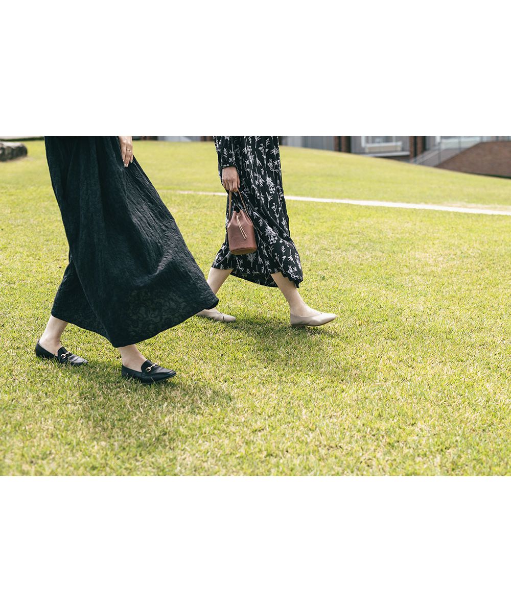 Foot Place FOOT PLACE Women's Flat Shoes Slip-On Recipe Genuine leather Flat Made in Japan MK-RP267