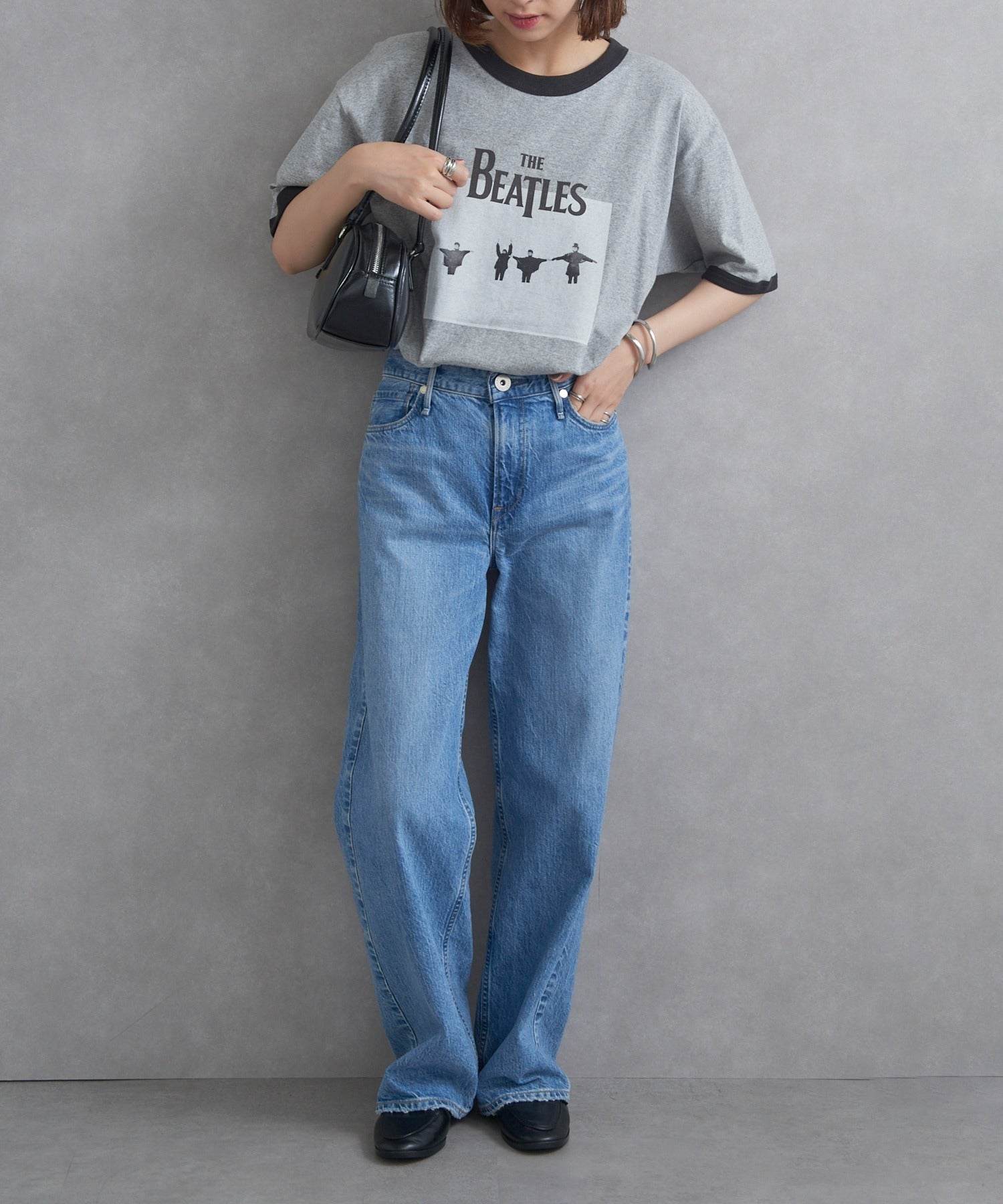 ザ ファイナル ビュー THE FINAL VIEW The Beatles / ビートルズ リンガーTシャツ （グレー） グレー