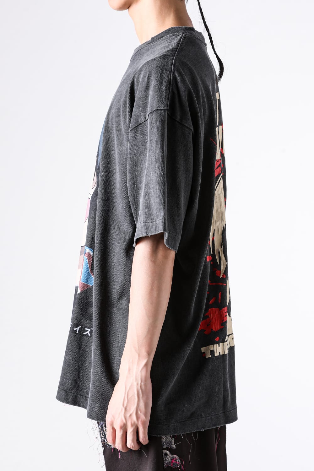 ザ シュガー パンチ THE SUGAR PUNCH x SAKAMOTO DAYS Short Sleeve T-Shirt (NAGUMO) （Black） Black