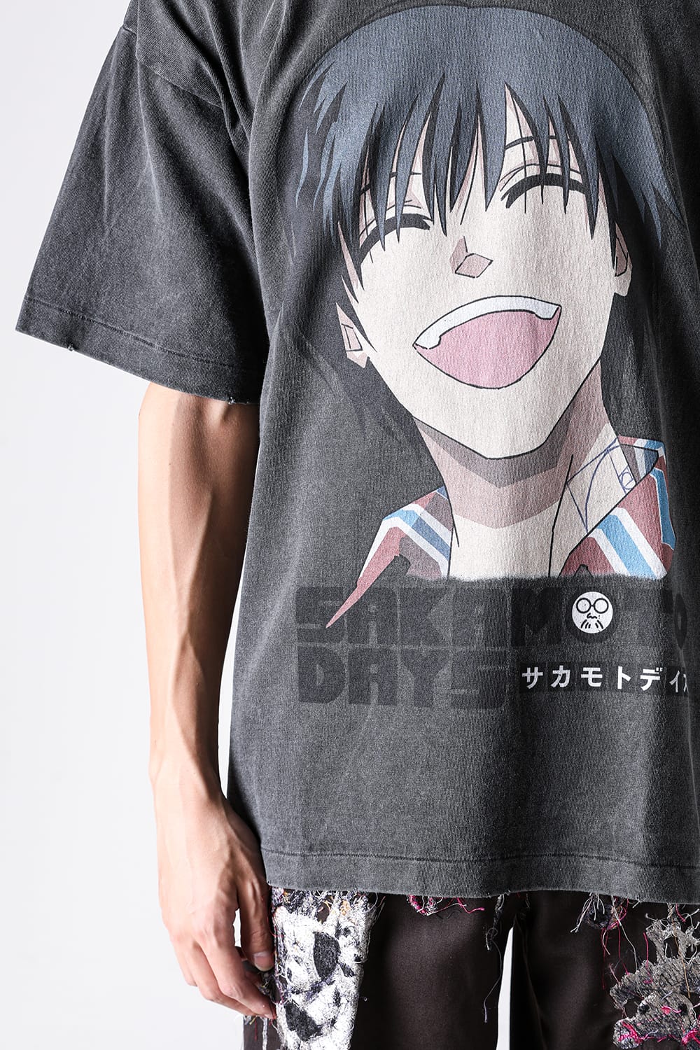 ザ シュガー パンチ THE SUGAR PUNCH x SAKAMOTO DAYS Short Sleeve T-Shirt (NAGUMO) （Black） Black