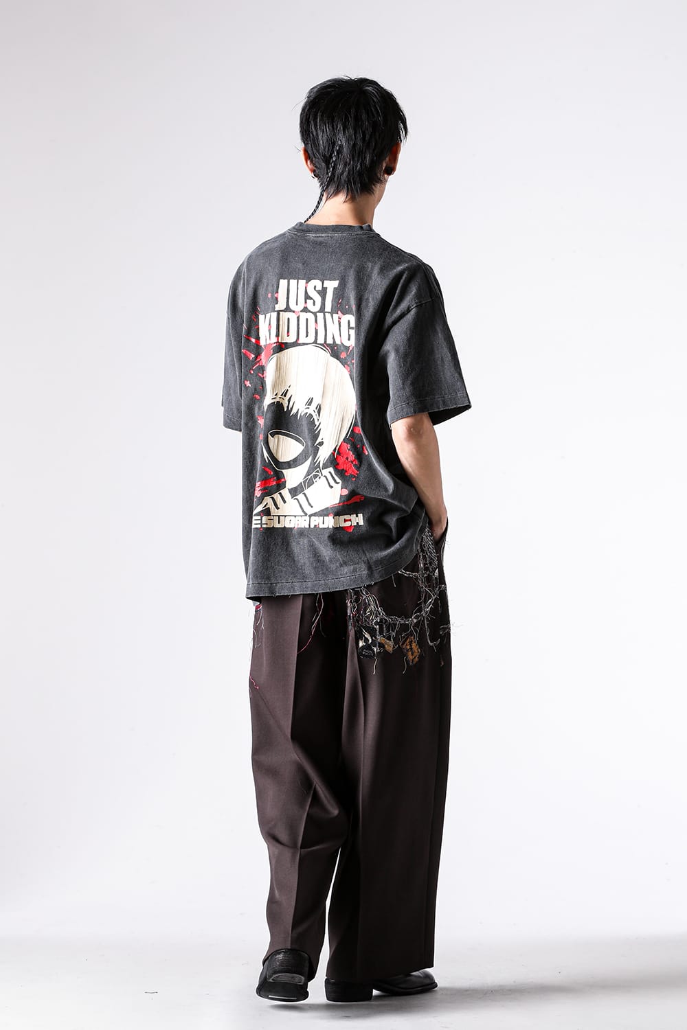 ザ シュガー パンチ THE SUGAR PUNCH x SAKAMOTO DAYS Short Sleeve T-Shirt (NAGUMO) （Black） Black