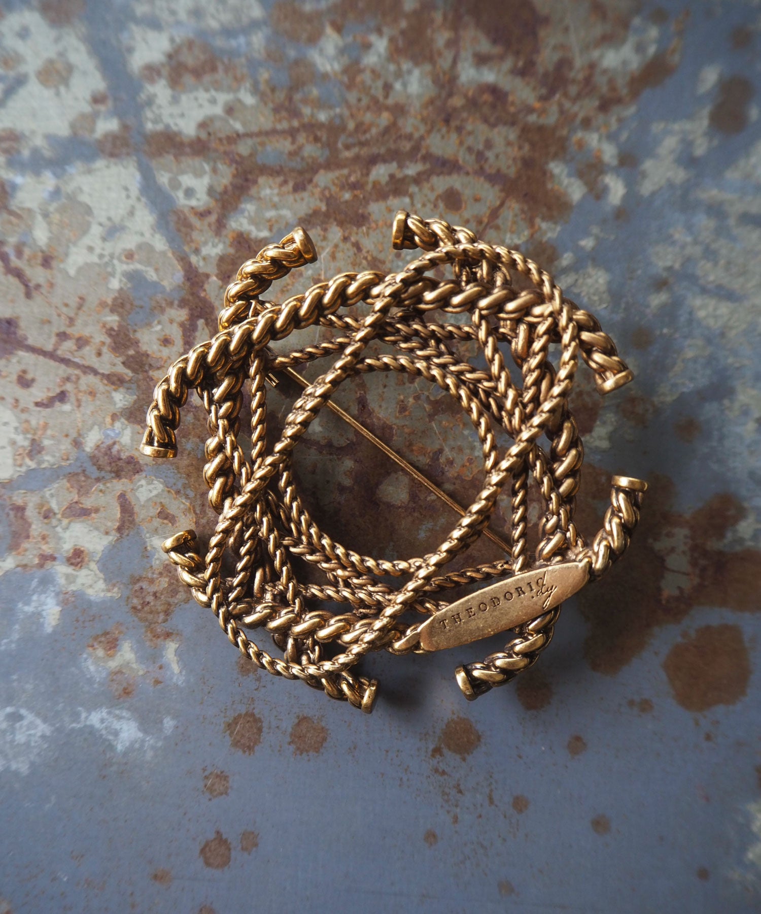 セオドリックディ THEODORIC.dy THEO Motif Brooch （GOLD） GOLD