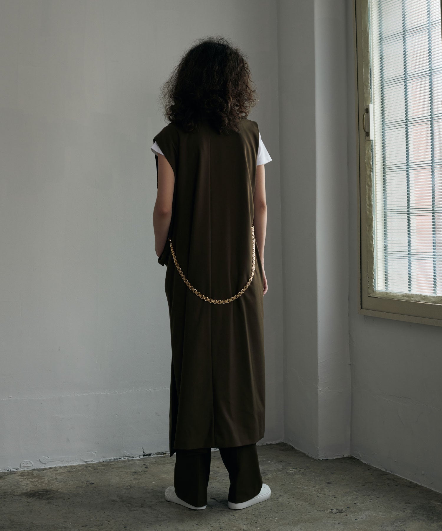 セオドリックディ THEODORIC.dy Tweed Switching Vest （BROWN） BROWN